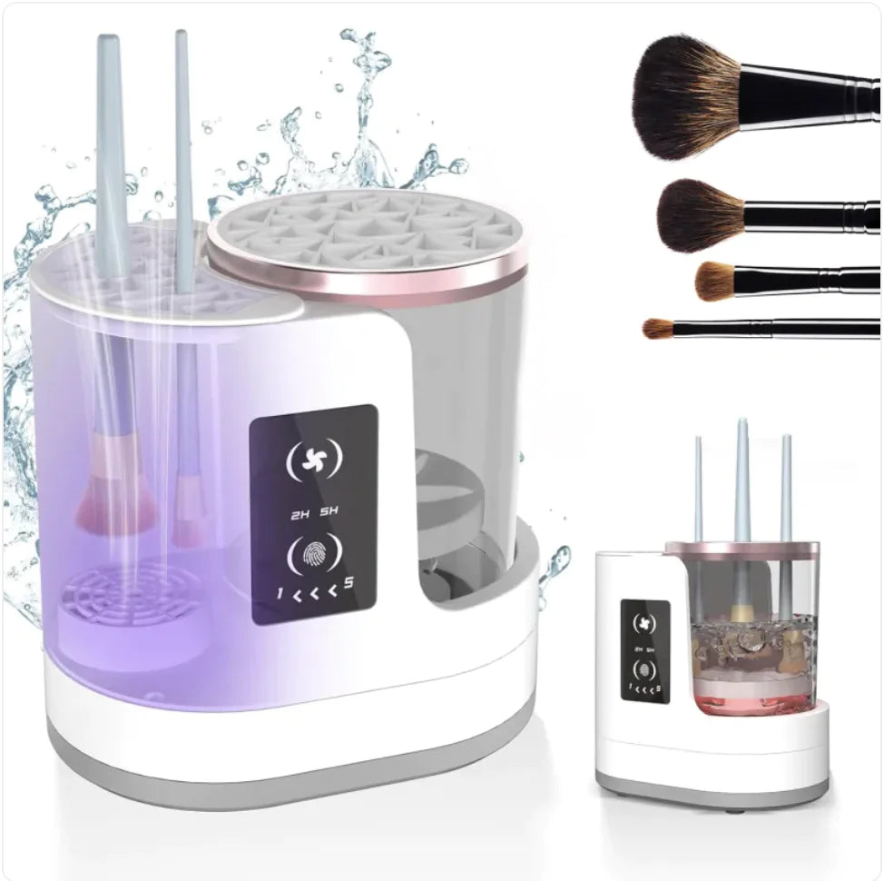 Rechargeable Electric Makeup Brush Cleaner & Stand